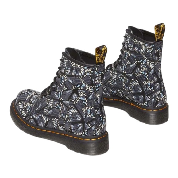 Dr. Martens Black Butterfly Print Women's Boots - Picture 3 of 8